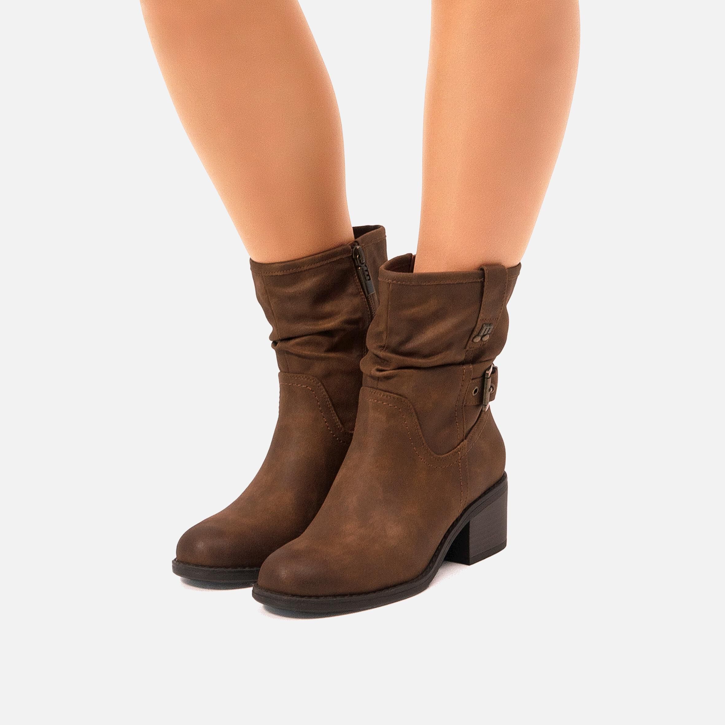 Buy PERSEA brown 58348 HIGH HEELED ANKLE BOOTS Mtng for WOMAN